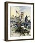 Custer's Last Stand at the Little Big Horn River, Montana, c.1876-null-Framed Giclee Print