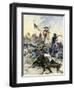 Custer's Last Stand at the Little Big Horn River, Montana, c.1876-null-Framed Premium Giclee Print