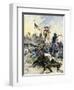 Custer's Last Stand at the Little Big Horn River, Montana, c.1876-null-Framed Premium Giclee Print