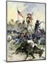 Custer's Last Stand at the Little Big Horn River, Montana, c.1876-null-Mounted Premium Giclee Print