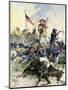 Custer's Last Stand at the Little Big Horn River, Montana, c.1876-null-Mounted Giclee Print