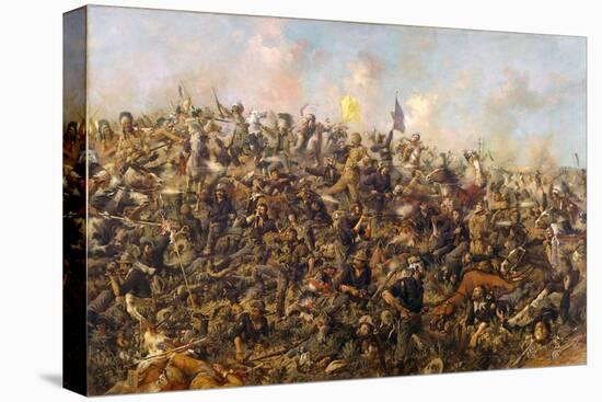 Custer's Last Stand by Edgar Samuel Paxson, 1899-Edgar Samuel Paxson-Stretched Canvas