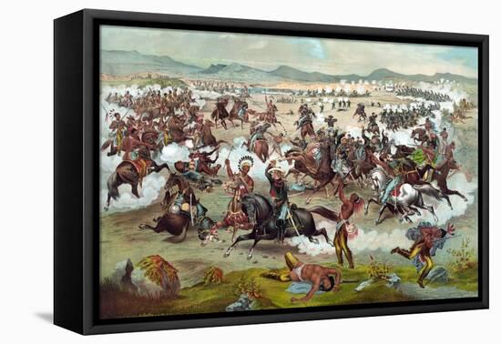 Custer's Last Stand-Theo Fuchs-Framed Stretched Canvas