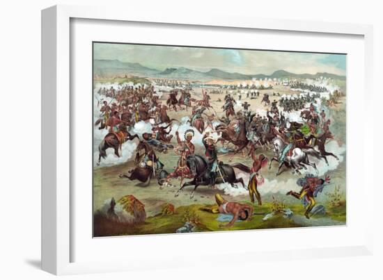 Custer's Last Stand-Theo Fuchs-Framed Art Print