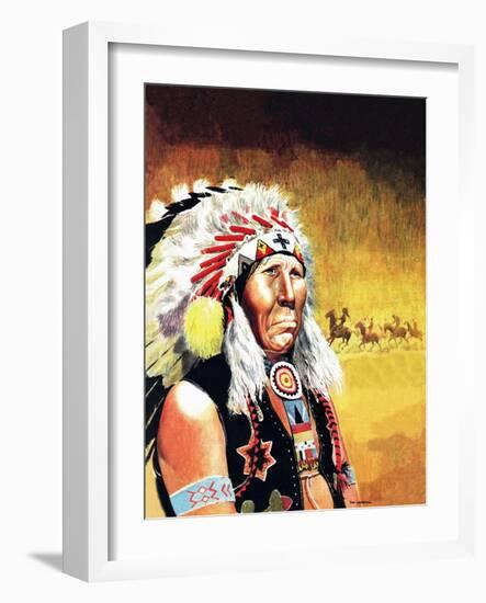 Custer's Last Stand-Don Lawrence-Framed Giclee Print