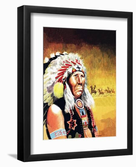 Custer's Last Stand-Don Lawrence-Framed Giclee Print