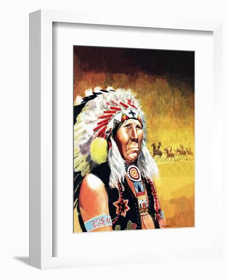 Custer's Last Stand-Don Lawrence-Framed Giclee Print