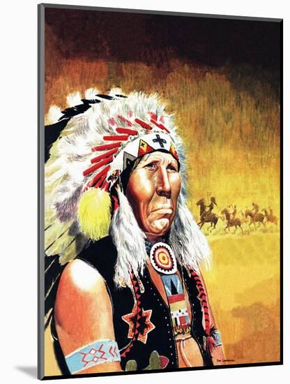 Custer's Last Stand-Don Lawrence-Mounted Giclee Print