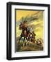 Custer's Last Stand-English School-Framed Giclee Print