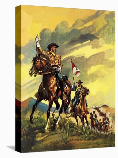 Custer's Last Stand-English School-Stretched Canvas