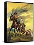 Custer's Last Stand-English School-Framed Stretched Canvas