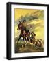 Custer's Last Stand-English School-Framed Giclee Print