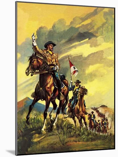 Custer's Last Stand-English School-Mounted Giclee Print