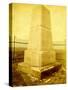 "Custer's Monument On Crow Agency"-H.R. Locke-Stretched Canvas