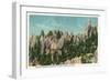 Custer State Park, South Dakota - Needles Highway View of the Big Tunnel, c.1937-Lantern Press-Framed Art Print