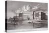 Custom House and River Thames, London, C1820-C Rivers-Stretched Canvas