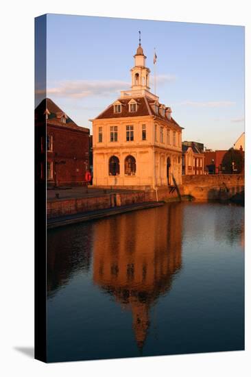 Custom House at Dusk, Purfleet, Kings Lynn, Norfolk-Peter Thompson-Stretched Canvas