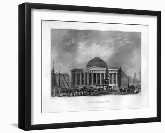 Custom House, Boston, Massachusetts, 1855-J Archer-Framed Giclee Print