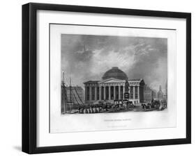 Custom House, Boston, Massachusetts, 1855-J Archer-Framed Giclee Print