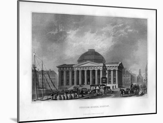 Custom House, Boston, Massachusetts, 1855-J Archer-Mounted Giclee Print