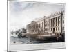 Custom House, City of London, 1817-Joseph Constantine Stadler-Mounted Giclee Print