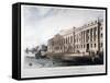 Custom House, City of London, 1817-Joseph Constantine Stadler-Framed Stretched Canvas