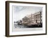 Custom House, City of London, 1817-Joseph Constantine Stadler-Framed Giclee Print