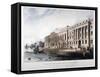 Custom House, City of London, 1817-Joseph Constantine Stadler-Framed Stretched Canvas