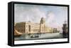 Custom House, Dublin, 1792-James Malton-Framed Stretched Canvas