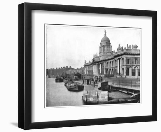 Custom House, Dublin, Ireland, Late 19th Century-John L Stoddard-Framed Giclee Print