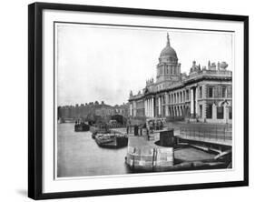 Custom House, Dublin, Ireland, Late 19th Century-John L Stoddard-Framed Giclee Print