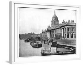 Custom House, Dublin, Ireland, Late 19th Century-John L Stoddard-Framed Giclee Print