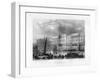 Custom House, London, 19th Century-J Woods-Framed Giclee Print