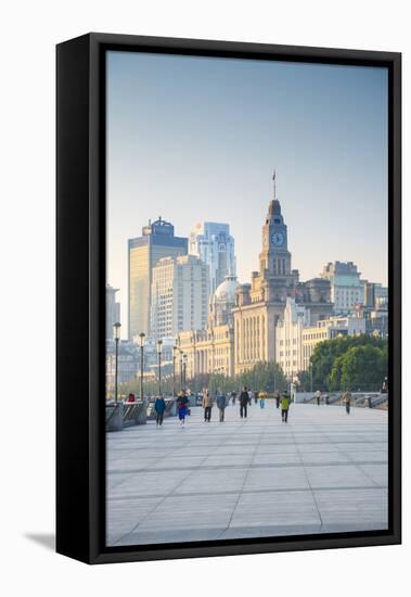 Custom House on the Bund, Shanghai, China-Jon Arnold-Framed Stretched Canvas