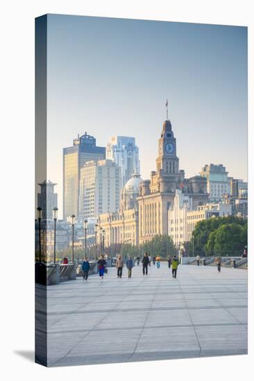 Custom House on the Bund, Shanghai, China-Jon Arnold-Stretched Canvas