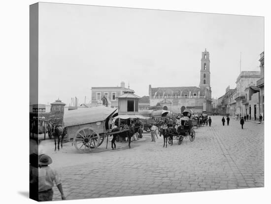 Custom House Plaza, Havana-null-Stretched Canvas