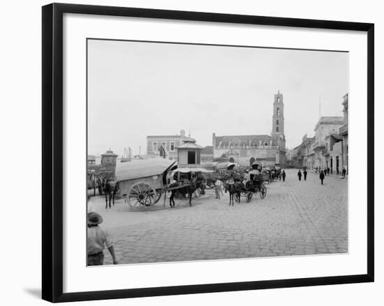 Custom House Plaza, Havana-null-Framed Photo