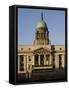 Custom House Quay, Dublin, Republic of Ireland, Europe-Oliviero Olivieri-Framed Stretched Canvas