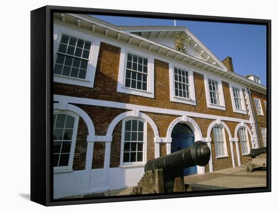 Custom House, Quayside, Exeter, Devon, England, United Kingdom-Jean Brooks-Framed Stretched Canvas