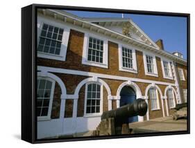 Custom House, Quayside, Exeter, Devon, England, United Kingdom-Jean Brooks-Framed Stretched Canvas