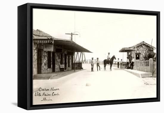 Custom House, Villa Acuna, Coahuila, Mexico-null-Framed Stretched Canvas