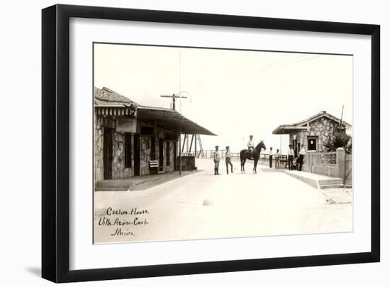 Custom House, Villa Acuna, Coahuila, Mexico-null-Framed Art Print