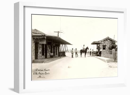 Custom House, Villa Acuna, Coahuila, Mexico-null-Framed Art Print