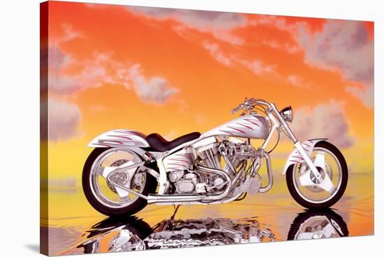 Custom Motorcycle-null-Stretched Canvas