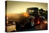 Custom Pickup at Sunset-null-Stretched Canvas