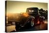 Custom Pickup at Sunset-null-Stretched Canvas