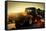 Custom Pickup at Sunset-null-Framed Stretched Canvas