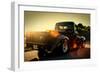 Custom Pickup at Sunset-null-Framed Photo