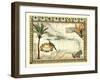 Custom Tropical Map of West Indies-Vision Studio-Framed Art Print