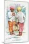 Customary Greeting in Ceylon, 1907-English School-Mounted Giclee Print